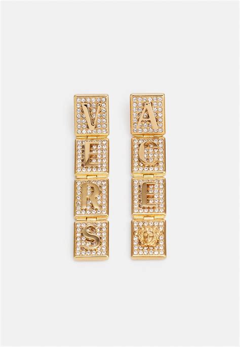 versace ohrringe gold 585|versace earrings farfetch.